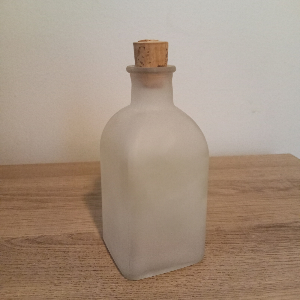 Frosted Glass Bath Oil Or Apothocary Bottle ~ Free Shipping! ☆